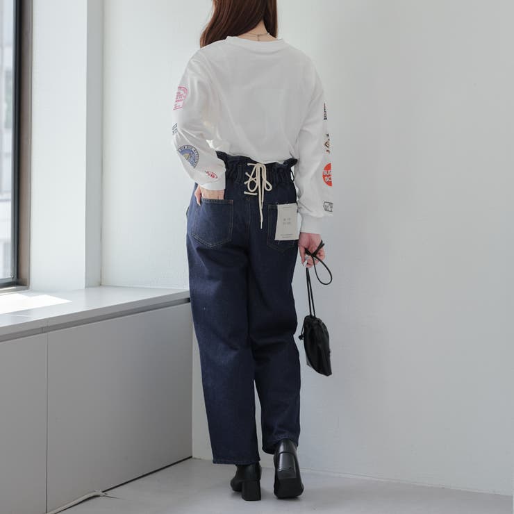 後ろレースアップパンツ[品番：OLOW0014168]｜RMAF NICE CLAUP / OLIVE
