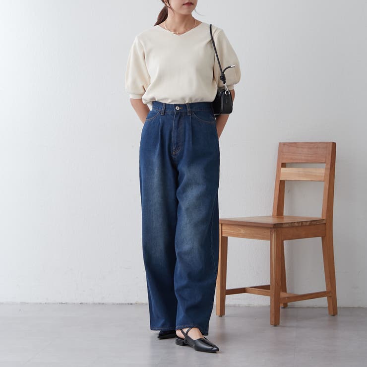 デニムタックワイドパンツ[品番：OLOW0014169]｜RMAF NICE CLAUP