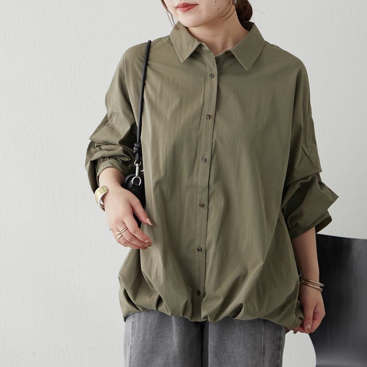 タケノコタック段々袖ブラウス[品番：OLOW0013991]｜RMAF NICE CLAUP