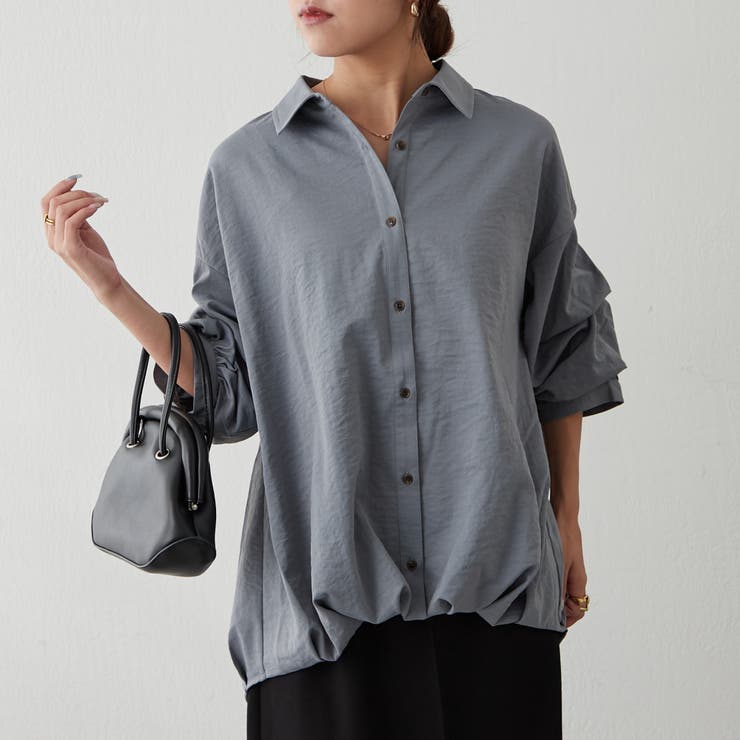 タケノコタック段々袖ブラウス[品番：OLOW0013991]｜RMAF NICE CLAUP