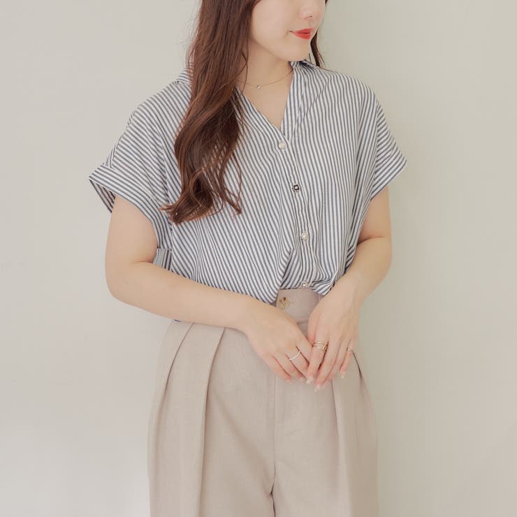 【nao】後レースアップタケノコタック柄ブラウス | RMAF　NICE CLAUP / OLIVE des OLIVE | 詳細画像11 