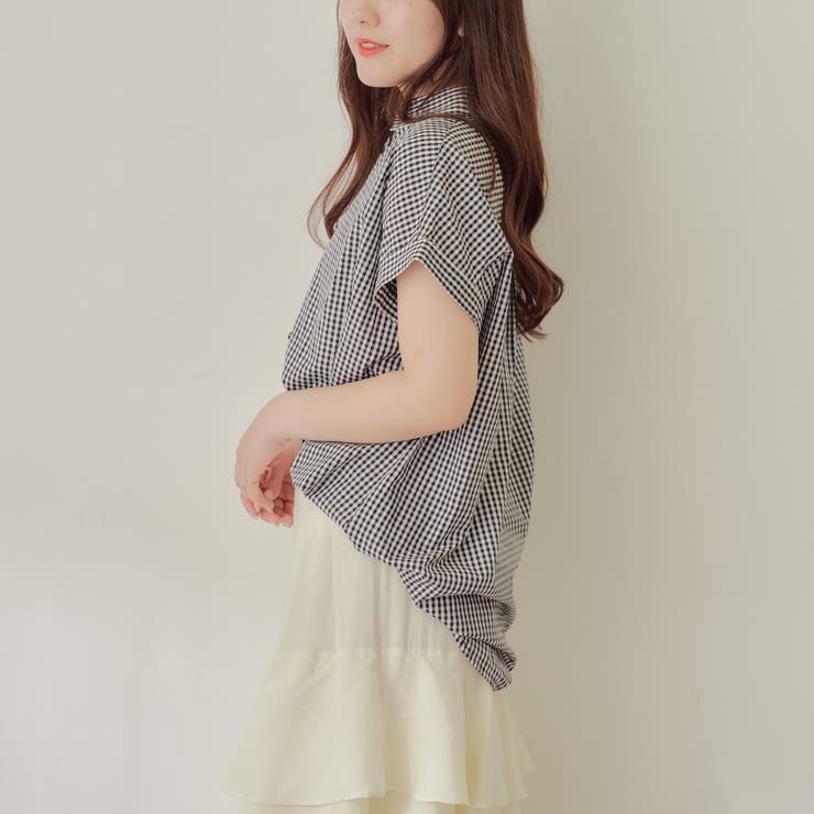 【nao】後レースアップタケノコタック柄ブラウス | RMAF　NICE CLAUP / OLIVE des OLIVE | 詳細画像19 