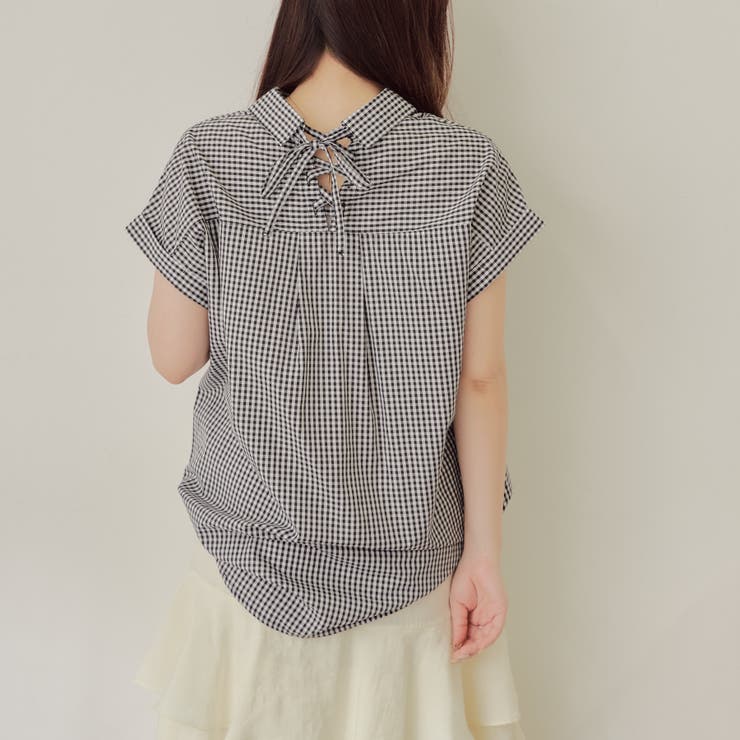 【nao】後レースアップタケノコタック柄ブラウス | RMAF　NICE CLAUP / OLIVE des OLIVE | 詳細画像20 