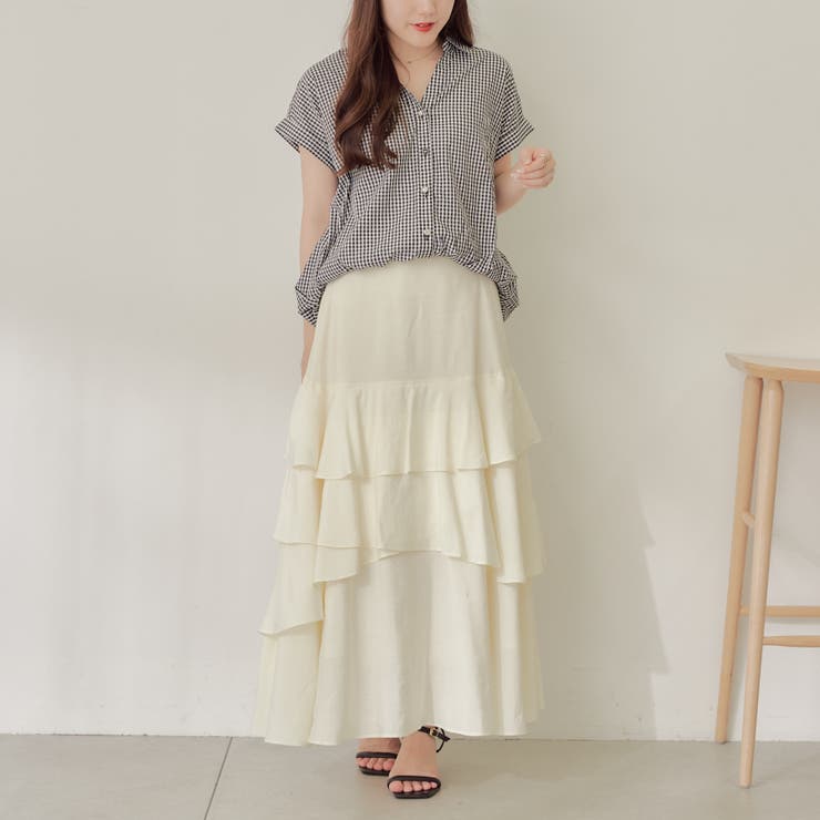 【nao】後レースアップタケノコタック柄ブラウス | RMAF　NICE CLAUP / OLIVE des OLIVE | 詳細画像21 