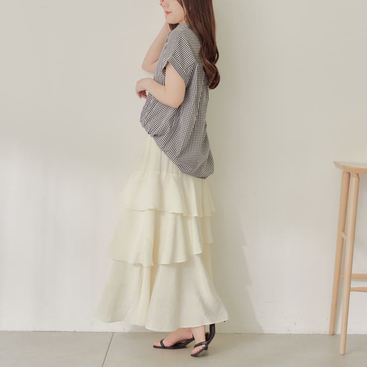 【nao】後レースアップタケノコタック柄ブラウス | RMAF　NICE CLAUP / OLIVE des OLIVE | 詳細画像22 
