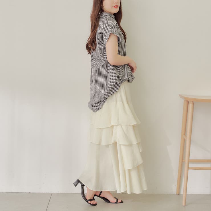 【nao】後レースアップタケノコタック柄ブラウス | RMAF　NICE CLAUP / OLIVE des OLIVE | 詳細画像24 