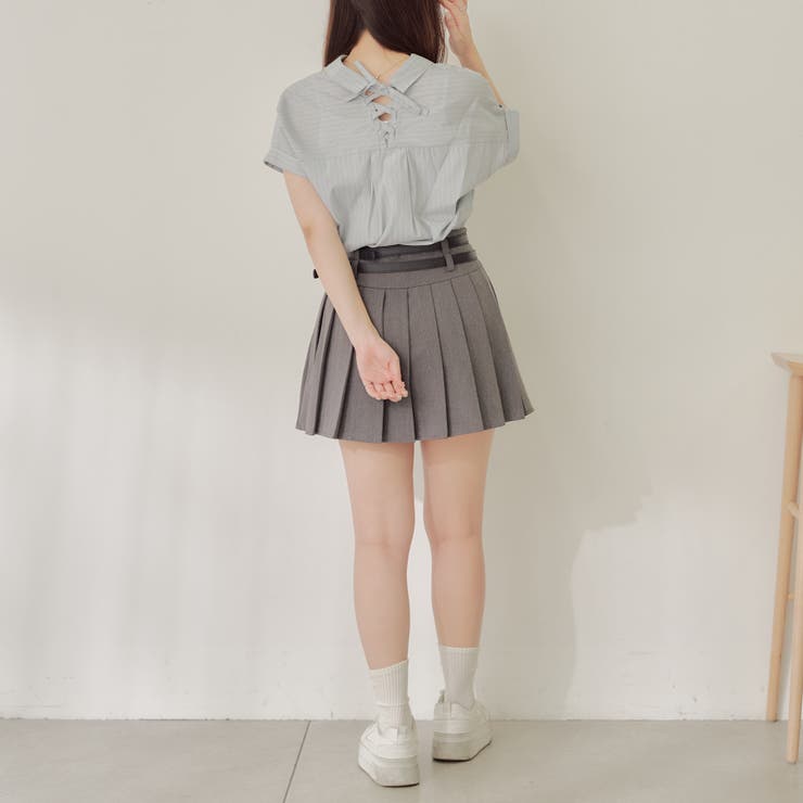 【nao】後レースアップタケノコタック柄ブラウス | RMAF　NICE CLAUP / OLIVE des OLIVE | 詳細画像31 