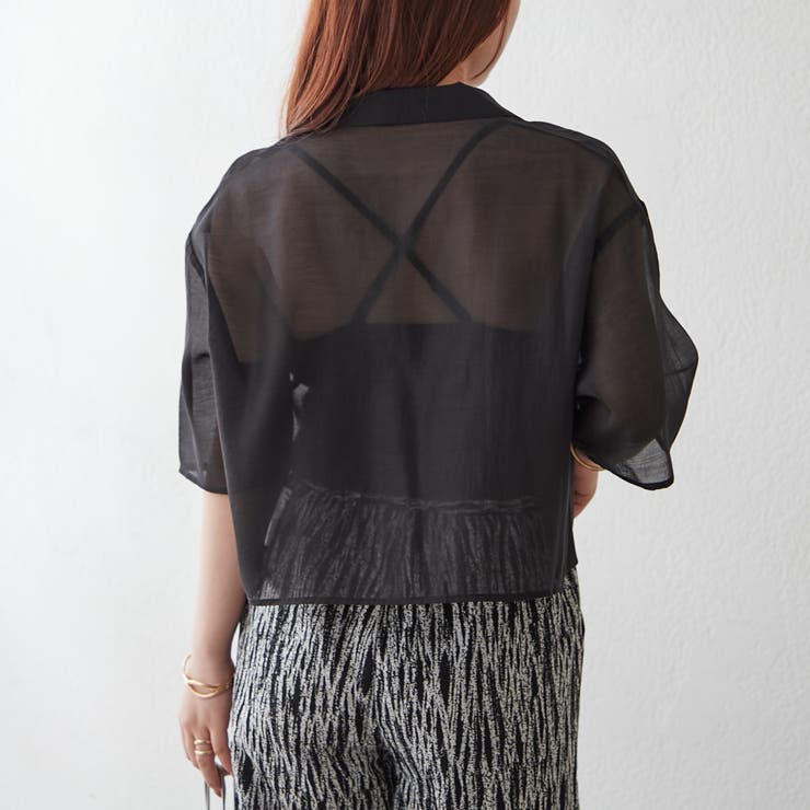【NAO】シアーボイル開襟シャツ | RMAF　NICE CLAUP / OLIVE des OLIVE | 詳細画像13 