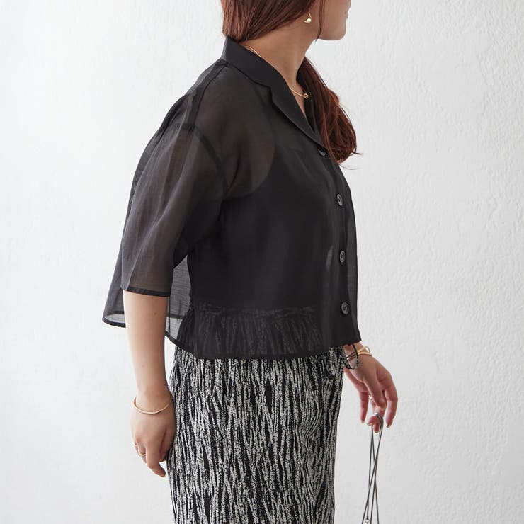 【NAO】シアーボイル開襟シャツ | RMAF　NICE CLAUP / OLIVE des OLIVE | 詳細画像14 