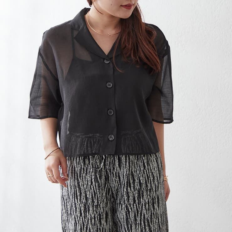 【NAO】シアーボイル開襟シャツ | RMAF　NICE CLAUP / OLIVE des OLIVE | 詳細画像15 