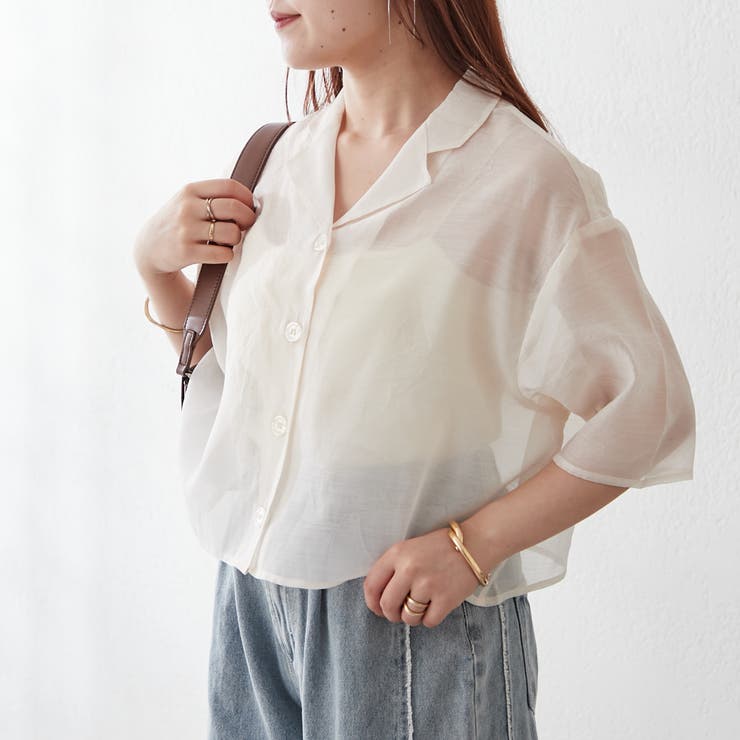 【NAO】シアーボイル開襟シャツ | RMAF　NICE CLAUP / OLIVE des OLIVE | 詳細画像21 