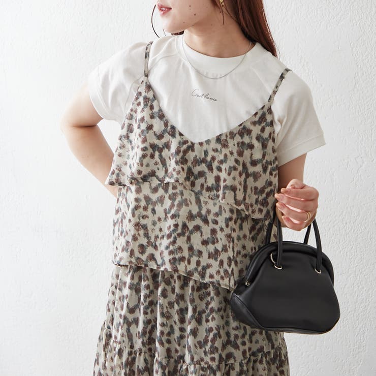 SET UPでも着用可◎】ヒョウ柄ビスチェ[品番：NCLW0013894