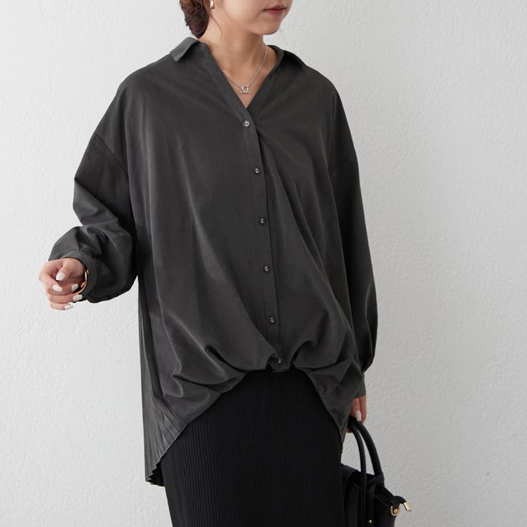 NAO】バックプリーツタケノコタックブラウス[品番：OLOW0014323
