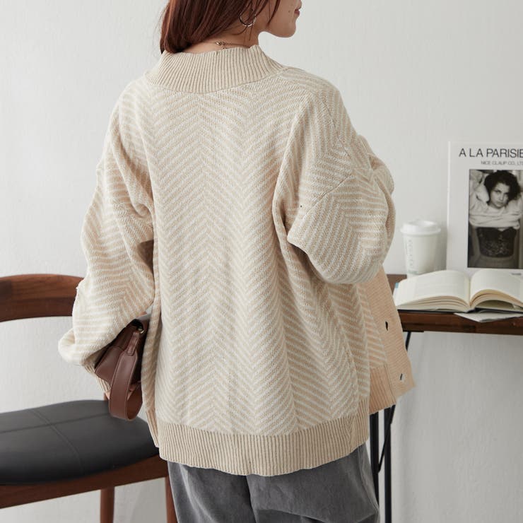 ジャガードニットカーディガン[品番：OLOW0014450]｜RMAF NICE CLAUP