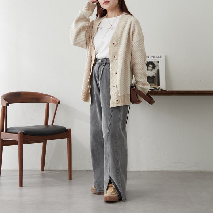 ❤エムアンドキョウコ　新品　素敵な ニットカーディガン　ジャケット❤ M.&KYOKO AUTUMN COLLECTION 2025】 シアーなトレンド感に可愛らしさを