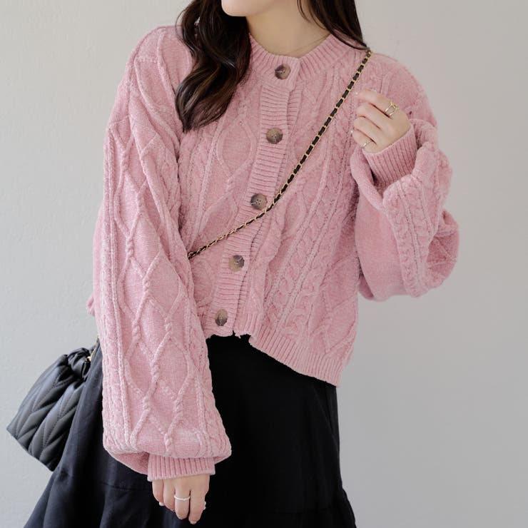 Web限定】2WAYモールケーブルニット[品番：OLOW0013998]｜RMAF