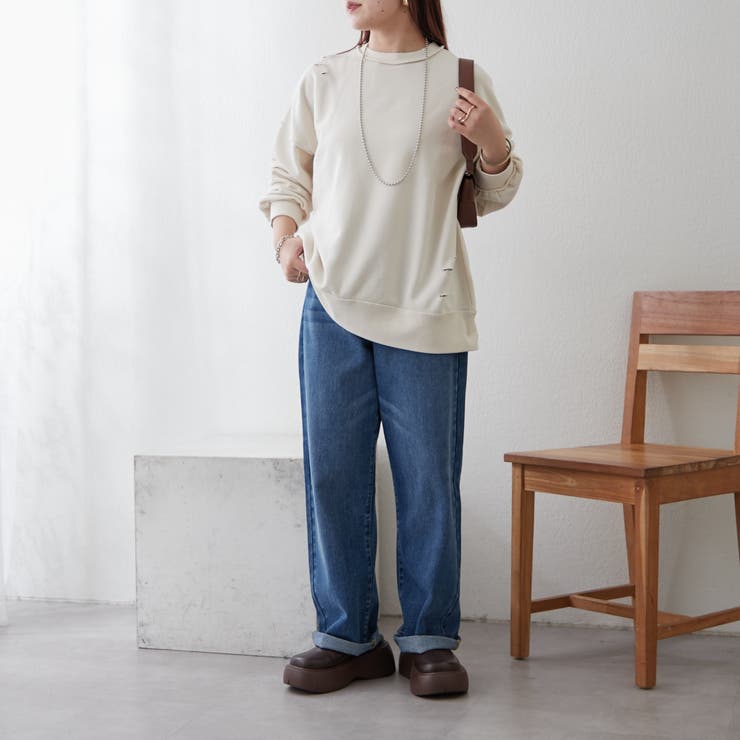 Web限定】ダメージ加工スウェット[品番：OLOW0014030]｜RMAF NICE