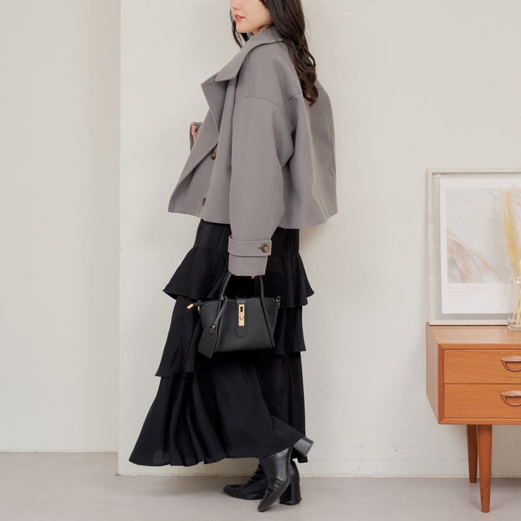 まぁみ♡さん  GDラインスリーブショートジャケット スタンドショートジャケット[品番：OLOW0014652]｜RMAF NICE CLAUP