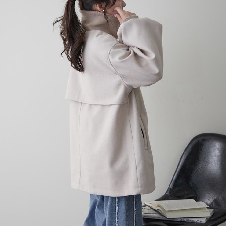 リブカラーミドルZIPコート[品番：OLOW0014790]｜RMAF NICE CLAUP