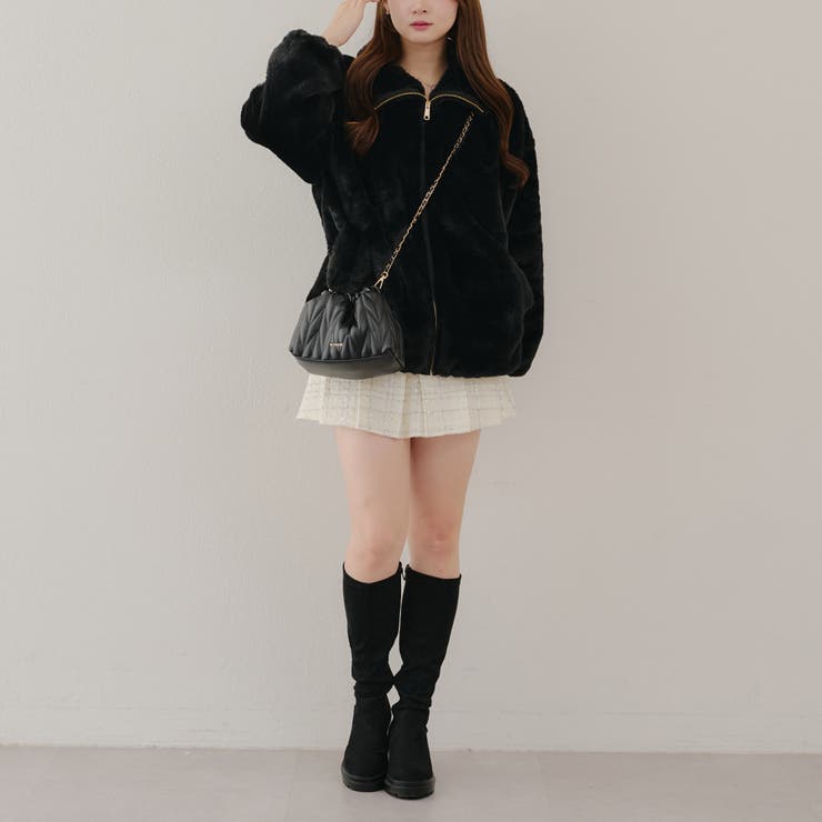 新品❣️maison de rフラフィブルゾン　黒 新品❣️maison de rフラフィブルゾン 黒