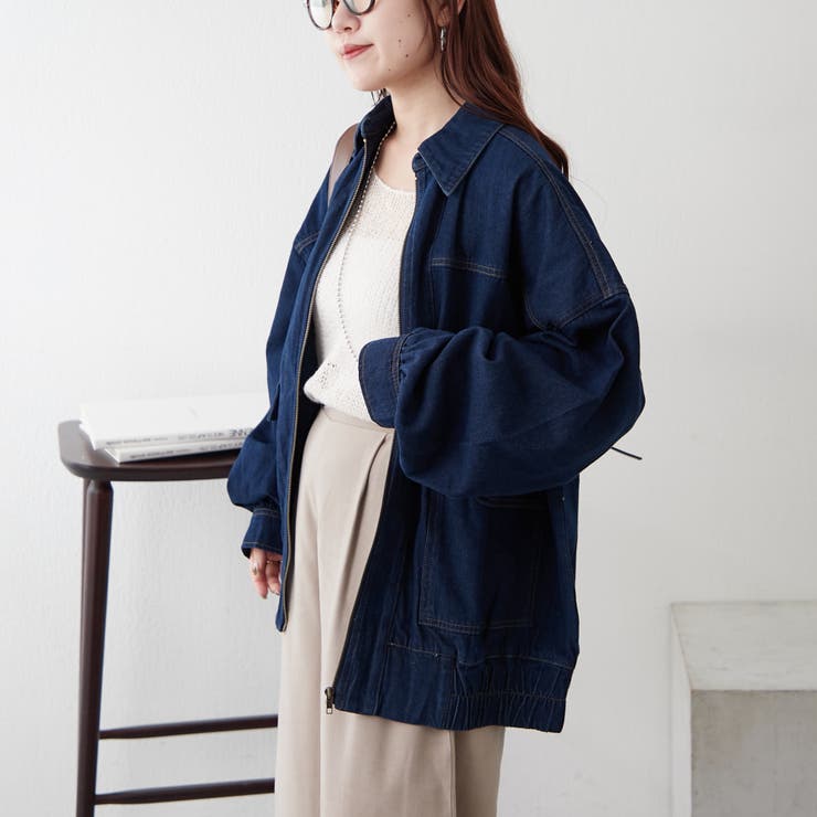 デニムZIPブルゾン[品番：OLOW0014186]｜RMAF NICE CLAUP / OLIVE des