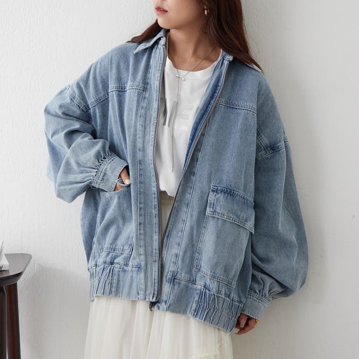 デニムZIPブルゾン[品番：OLOW0014186]｜RMAF NICE CLAUP / OLIVE des