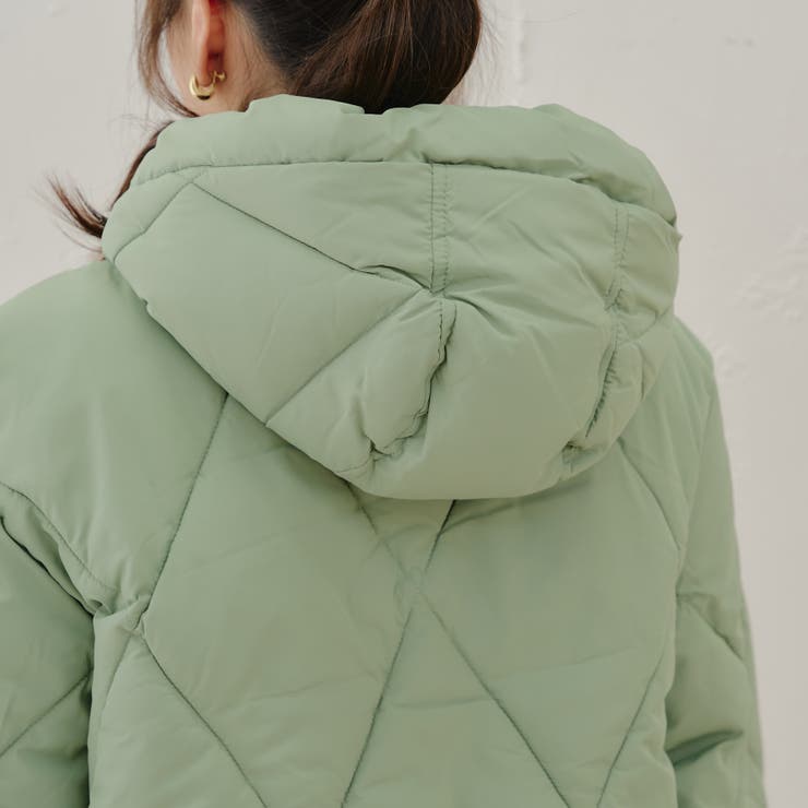 ダイヤキルト中綿ジャケット[品番：NCLW0014874]｜NICE CLAUP / OLIVE