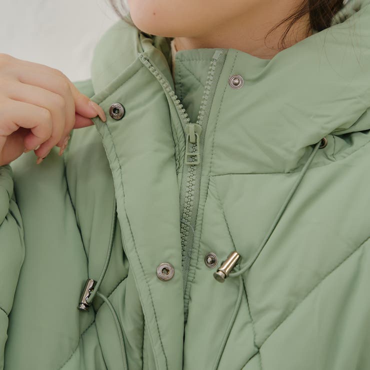 ダイヤキルト中綿ジャケット[品番：NCLW0014874]｜NICE CLAUP / OLIVE