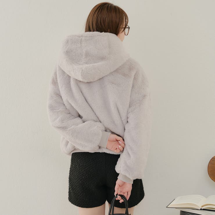 ファーフードチュニックブルゾン[品番：OLOW0015108]｜RMAF NICE CLAUP