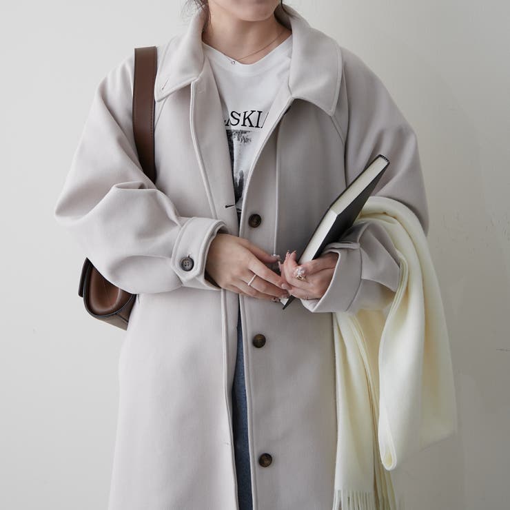 アレンジカラーシングルロングコート[品番：OLOW0015109]｜RMAF NICE