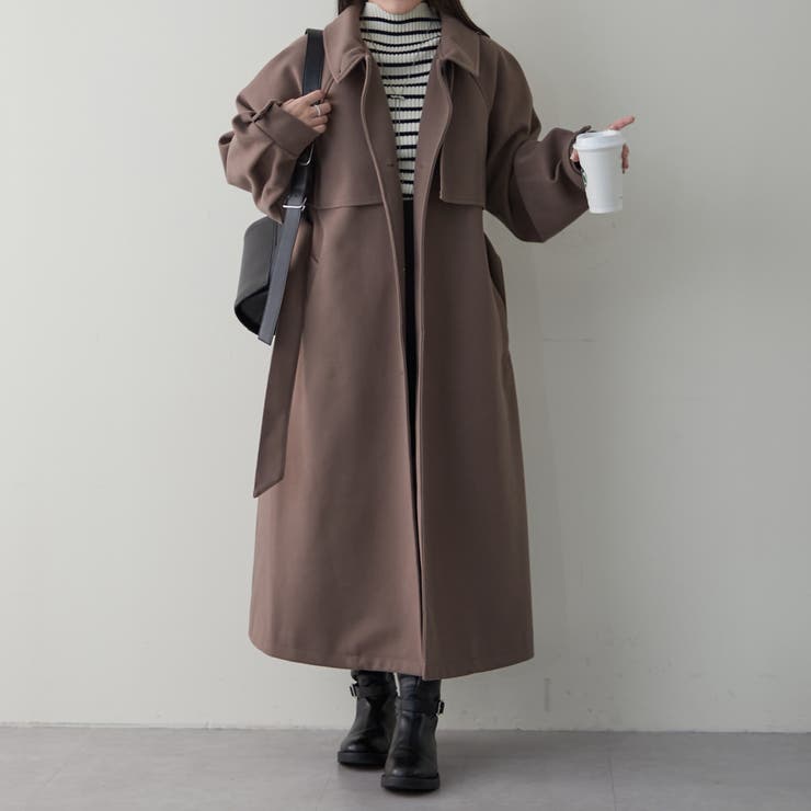 アレンジカラーシングルロングコート[品番：OLOW0015109]｜RMAF NICE