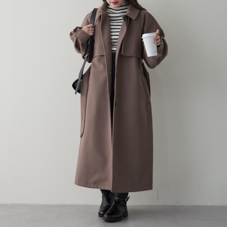 アレンジカラーシングルロングコート[品番：OLOW0015109]｜RMAF NICE