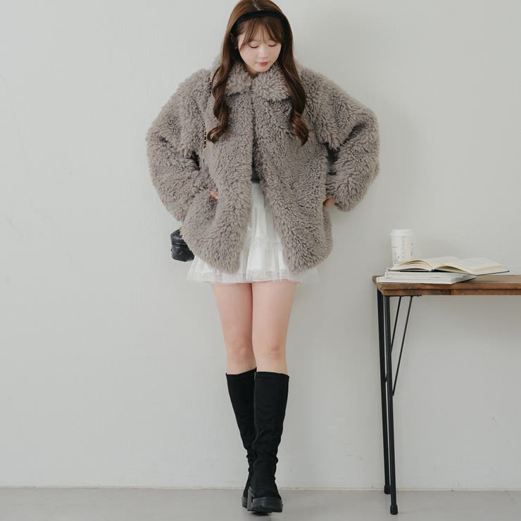 シープファーステンカラーコート[品番：OLOW0015026]｜RMAF NICE