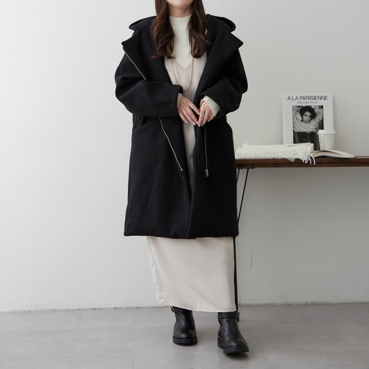 フード付ZIPコート[品番：OLOW0014958]｜RMAF NICE CLAUP / OLIVE des