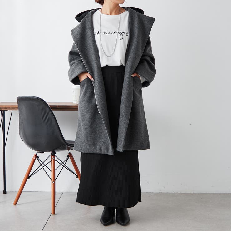 パネライ 希少 オリーブ DRAWERフードコート 美品 シルク コート フード ジップ ジャケット・アウター