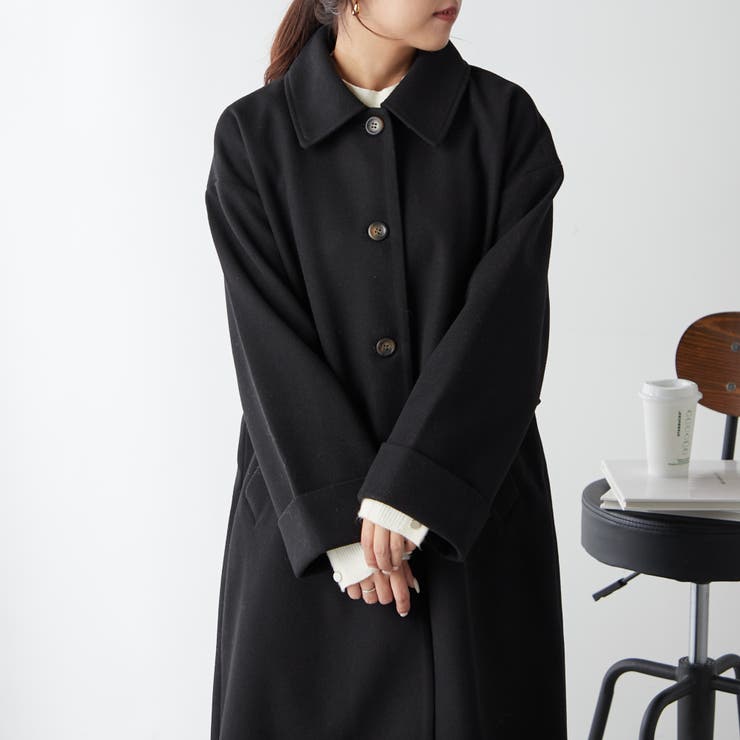 Web限定】バックベルトステンカラーコート[品番：OLOW0014714]｜RMAF