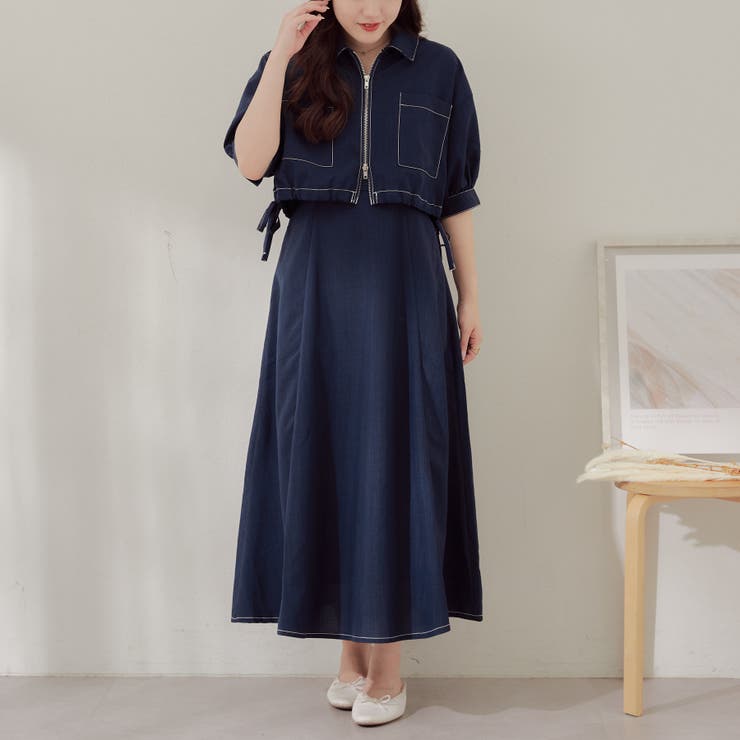 アウター付ワンピース | RMAF　NICE CLAUP / OLIVE des OLIVE | 詳細画像9 