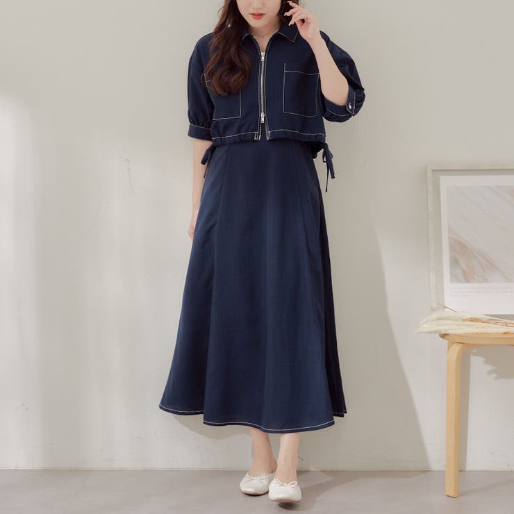 アウター付ワンピース | RMAF　NICE CLAUP / OLIVE des OLIVE | 詳細画像12 