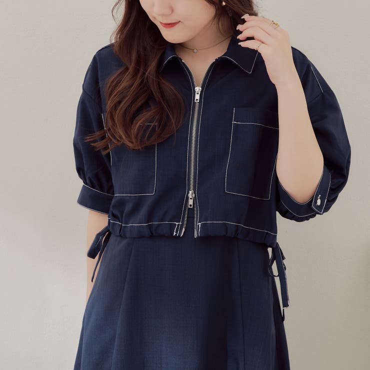 アウター付ワンピース | RMAF　NICE CLAUP / OLIVE des OLIVE | 詳細画像14 