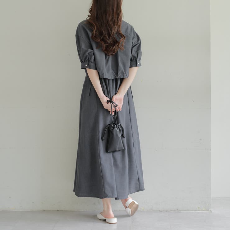 OLIVE des OLIVEワンピース OLIVE des OLIVE（オリーブデオリーブ）の「【新色追加】開襟