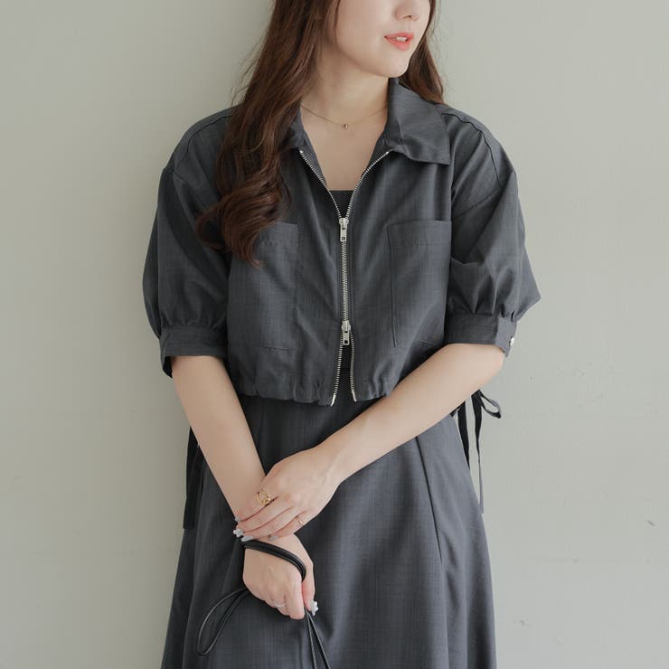 [OLUVE DES OLIVE] 配色カラー ミニワンピース★日本未入荷 OLUVE DES OLIVE] 配色カラー ミニワンピース☆日本未入荷