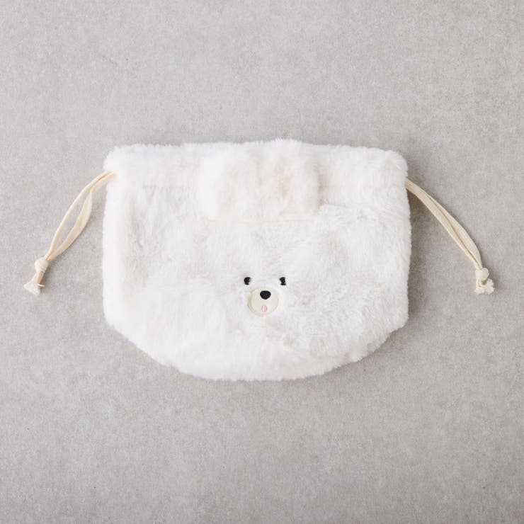 スフレベア巾着ポーチ[品番：OLOW0014196]｜RMAF NICE CLAUP / OLIVE