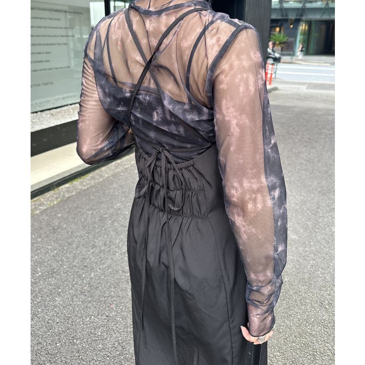 Mavie..7】バッククロスキャミワンピース[品番：NCLW0013602