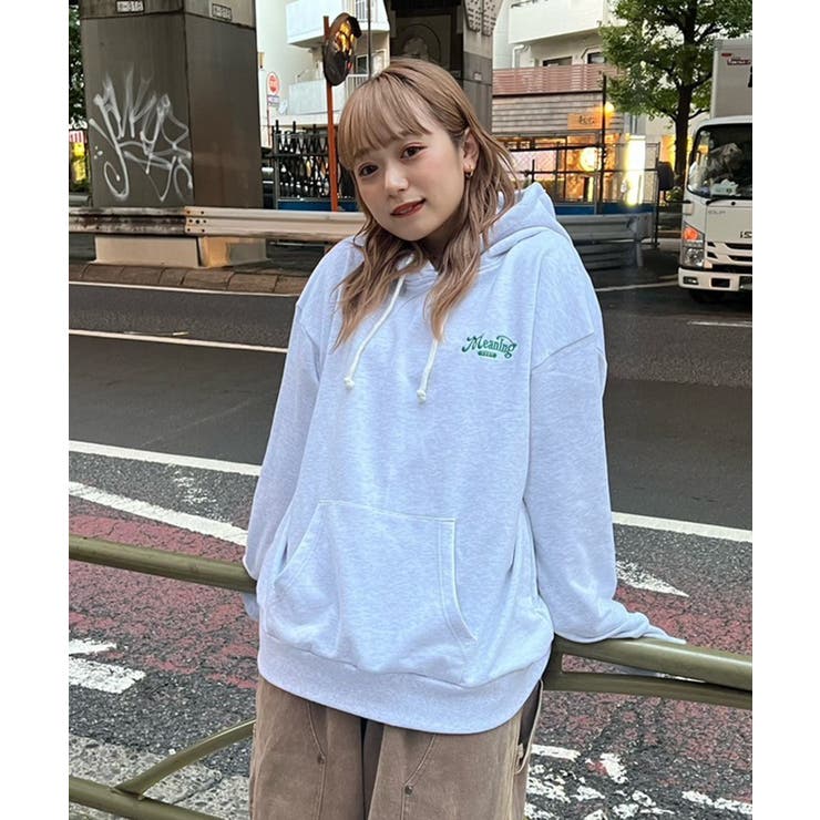 NUNIFE×さやべび】胸元ロゴ裏毛パーカー[品番：OLOW0014670]｜RMAF