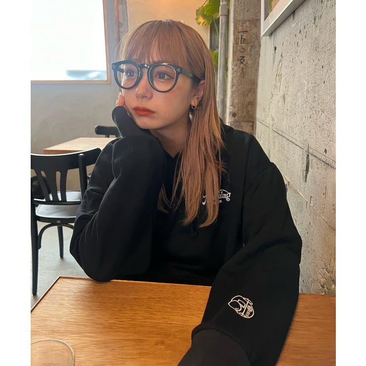 NUNIFE×さやべび】胸元ロゴ裏毛パーカー[品番：OLOW0014670]｜RMAF