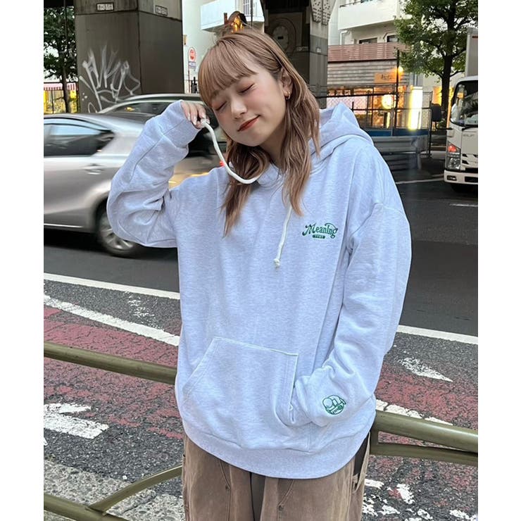 NUNIFE×さやべび】胸元ロゴ裏毛パーカー[品番：OLOW0014670]｜RMAF