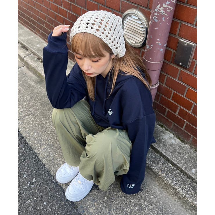 NUNIFE×さやべび】胸元ロゴ裏毛パーカー[品番：OLOW0014670]｜RMAF