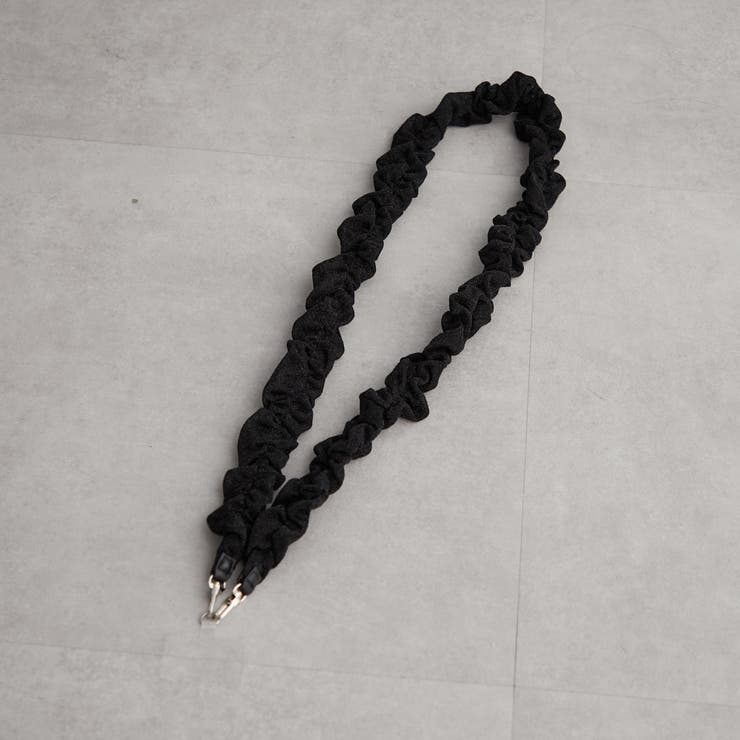 ブラック | ラメギャザースマホショルダー | RMAF　NICE CLAUP / OLIVE des OLIVE