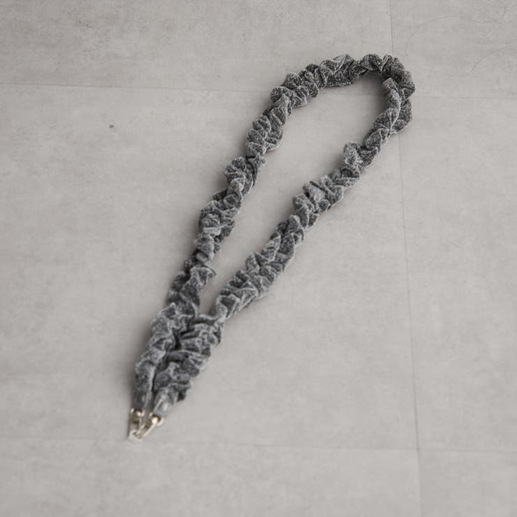 チャコール | ラメギャザースマホショルダー | RMAF　NICE CLAUP / OLIVE des OLIVE