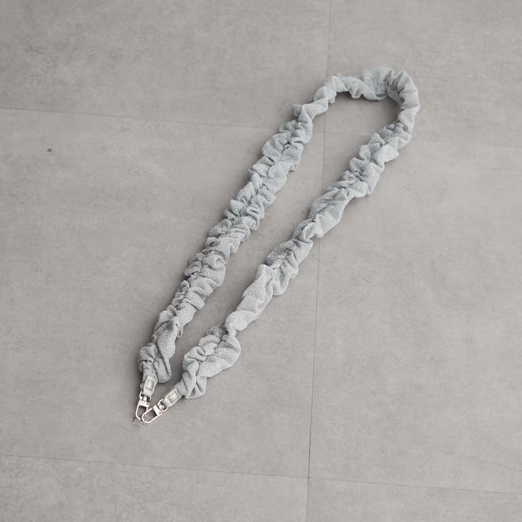 シルバー | ラメギャザースマホショルダー | RMAF　NICE CLAUP / OLIVE des OLIVE